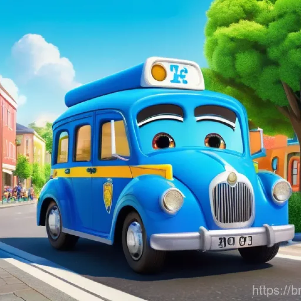 로보카폴리 최고의 캐릭터 투표 - **Prompt 1: Poli, the Brave Leader of Broomstown**
"An uplifting and dynamic image of Poli, the ...