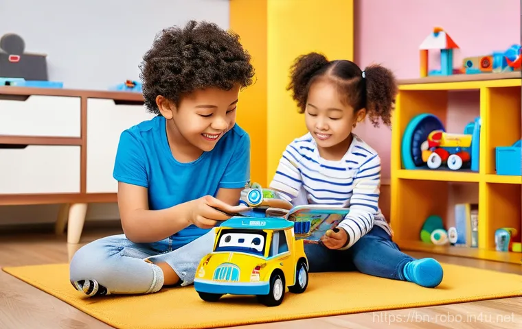 로보카폴리와 시장 분석 - **A vibrant animated scene featuring the Robocar Poli rescue team in action.** Poli, a smart police ...